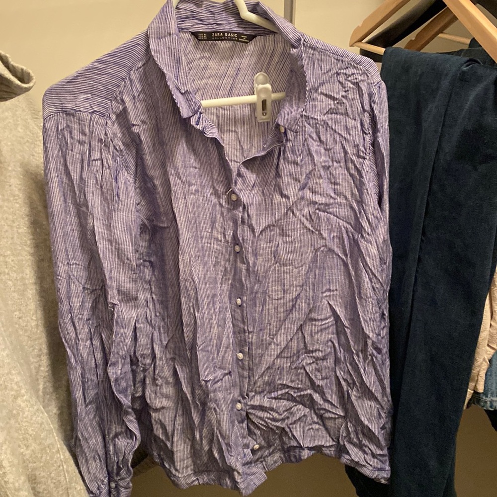 Pinstripe {Zara} button down